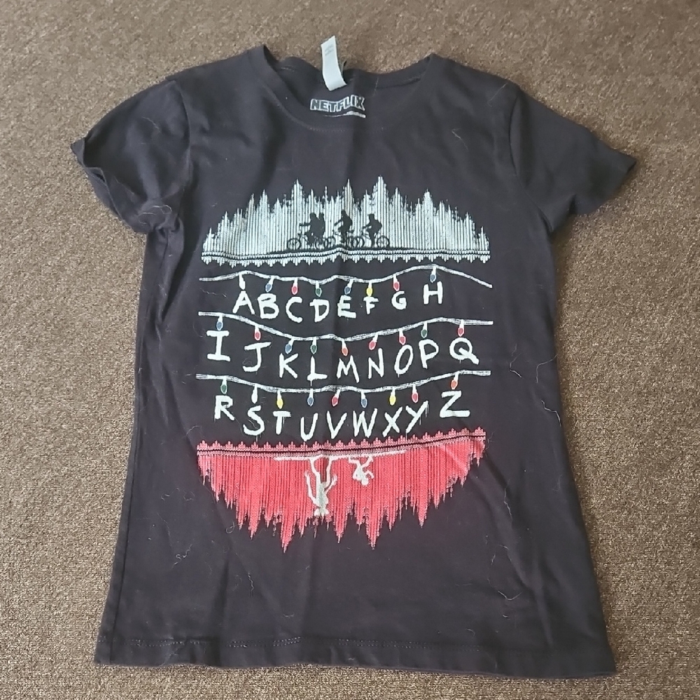 3 for $12 Next Level Apparel Black Alphabet Tee
